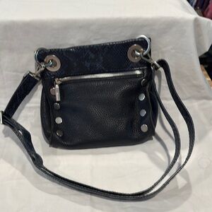 Hammitt Black Crossbody Bag with Silver Accents